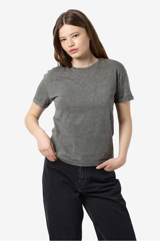 NMBRANDY WASHED S/S TOP JRS NOOS 27033185 CHARCOAL GRAY